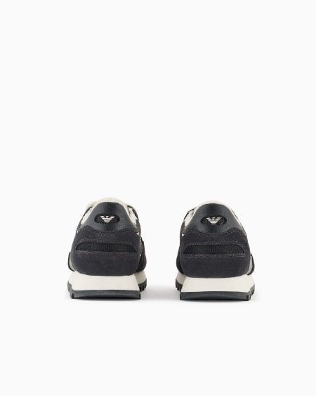 Armani Deportivas de malla con detalles de ante y parche de águila Envío gratis