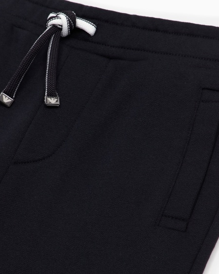 Armani Pantalones de chándal de punto en mezcla de modal con logotipo Oferta especial