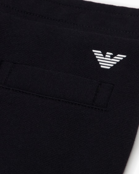 Armani Pantalones de chándal de punto en mezcla de modal con logotipo Oferta especial