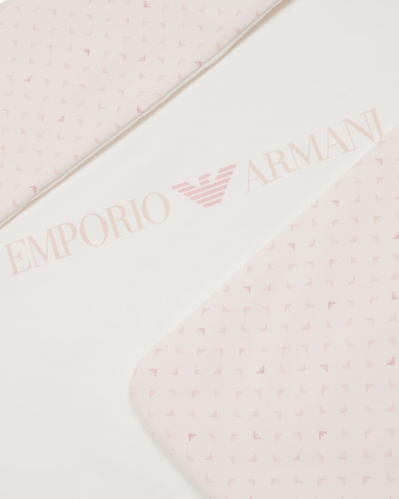 Armani Manta reversible con logotipo y estampado de águilas con efecto óptico ÚLTIMAS EDICIONES