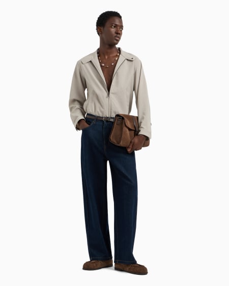 Armani Vaqueros J80 de corte twist de denim lavado Rebajas de fin de temporada