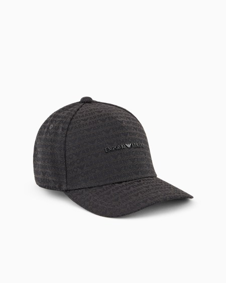 Armani Gorra de béisbol en nailon con inscripción integral de logotipo en tejido jacquard Devoluciones gratuitas