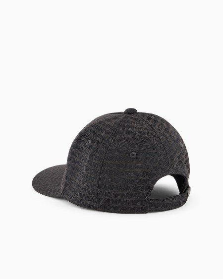 Armani Gorra de béisbol en nailon con inscripción integral de logotipo en tejido jacquard Devoluciones gratuitas