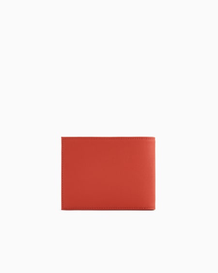 Armani Cartera plegable de piel saffiano regenerada ASV En línea