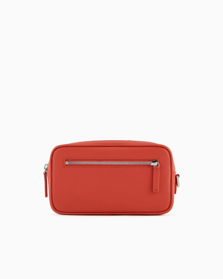Armani Neceser de piel saffiano regenerada ASV Outlet online