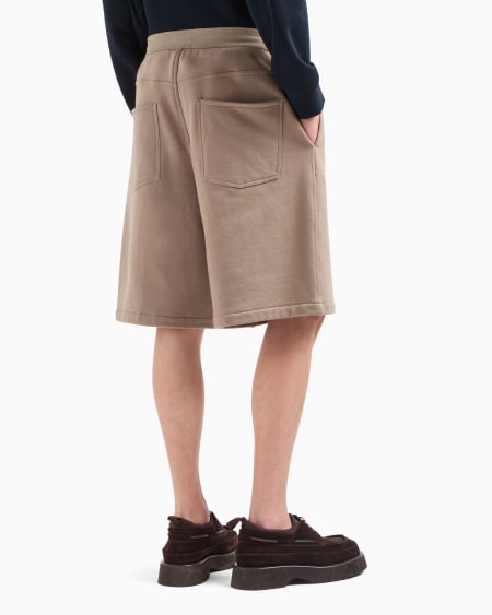 Armani Bermudas de punto de felpa con logotipo bordado Ofertas