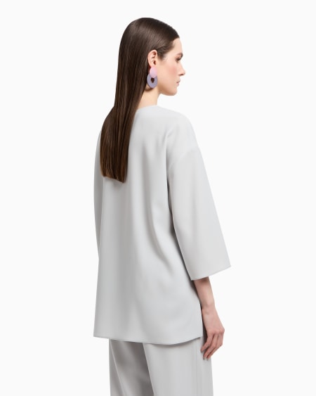 Armani Blusa de cady técnico cortado a láser Rebajas baratas