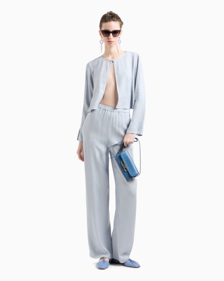 Armani Blusa de viscosa texturizada Descuento