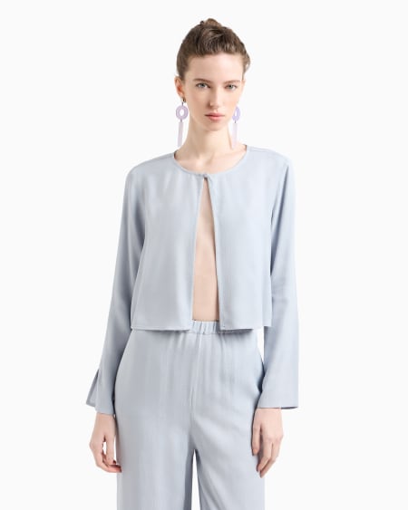 Armani Blusa de viscosa texturizada Descuento