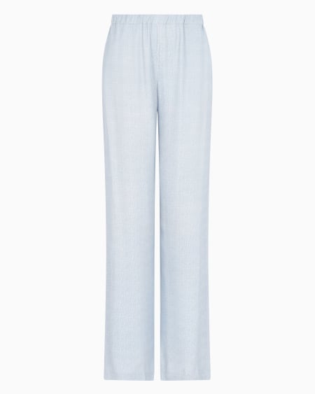 Armani Pantalones de viscosa texturizada con cintura elástica Tienda