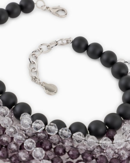 Armani Collar tipo gargantilla multihilo con esferas Liquidación