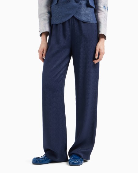 Armani Pantalones de viscosa texturizada con cintura elástica Promoción por tiempo limitado