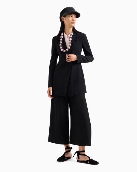 Armani Blazer de abotonadura sencilla de envers satén Oferta especial de fábrica