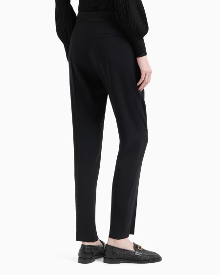 Armani Pantalones de envers satén Promoción trimestral