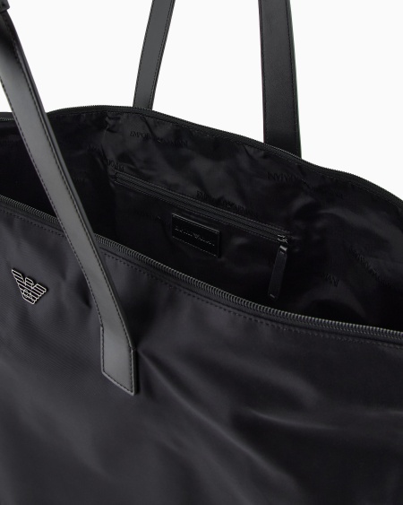 Armani Bolso shopper grande de nailon reciclado ASV Precios de Black Friday