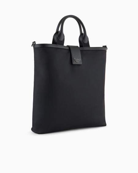 Armani Bolso shopper plegable de nailon reciclado con bandolera ASV En oferta
