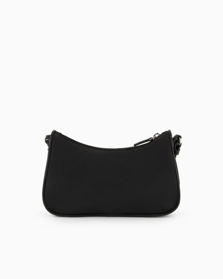 Armani Bolso baguette en nailon reciclado con placa de águila ASV Descuentos del mes