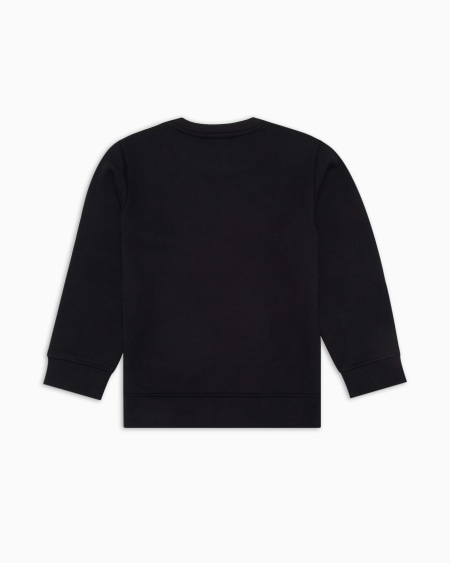 Armani Sudadera de punto de mezcla de modal con logotipo Ofertas especiales
