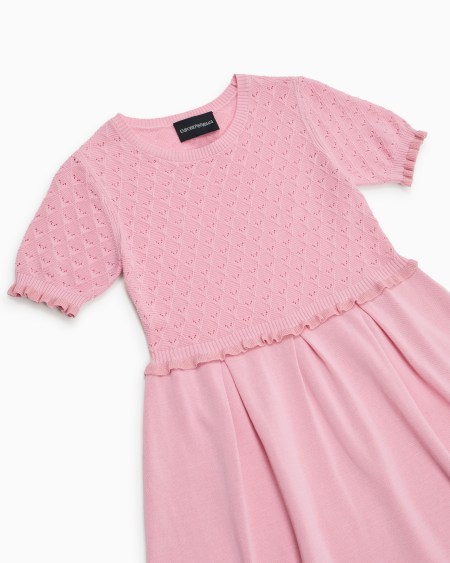 Armani Vestido de punto con motivo calado Special Occasion Rebajas de fin de temporada