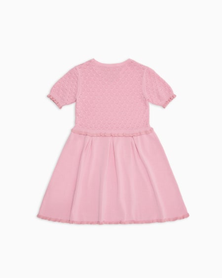 Armani Vestido de punto con motivo calado Special Occasion Rebajas de fin de temporada