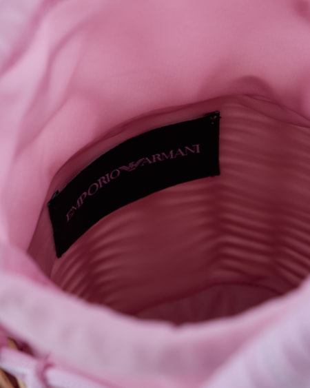 Armani Bolso cubo de mimbre trenzado Envío gratis