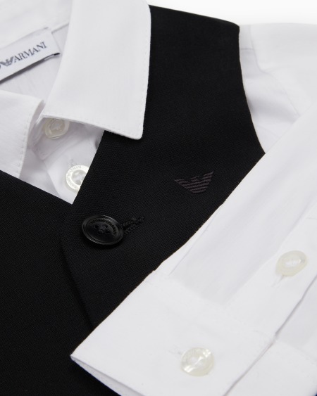 Armani Traje compuesto por camisa chaleco y pantalones de lana fría Promoción por tiempo limitado