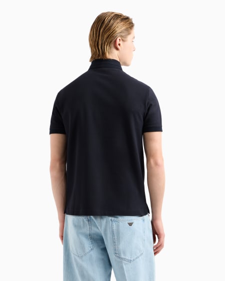 Armani Polo de punto con logotipo en el cuello Solo queda un día