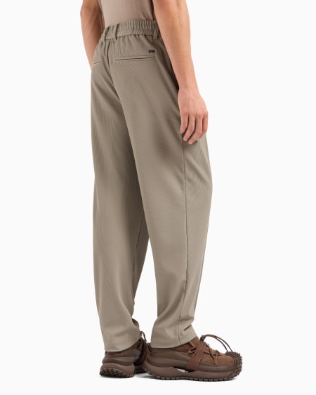 Armani Pantalones con pliegues de nailon elástico efecto canneté Superdescuento