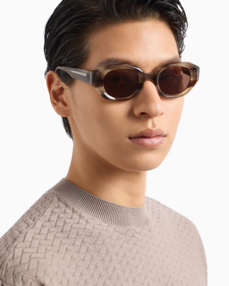 Armani Gafas de sol de forma irregular para hombre Liquidación