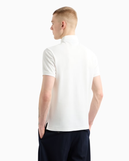 Armani Polo de punto con logotipo en el cuello Limitado a 3 días