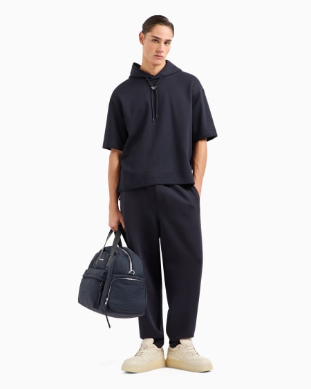 Armani Pantalones de chándal en punto doble con cordón 2025