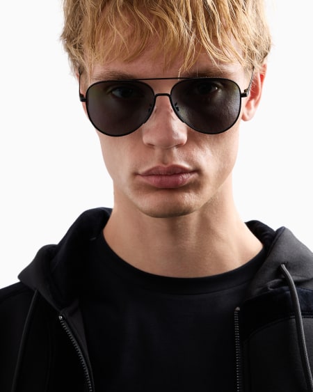 Armani Gafas de sol estilo piloto para hombre Ajuste asiático Ofertas