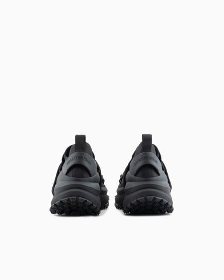 Armani Deportivas de nailon con detalles de neopreno y cordón ceñidor Gran oferta