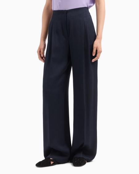 Armani Pantalones con pinzas de sablé Icon Liquidación