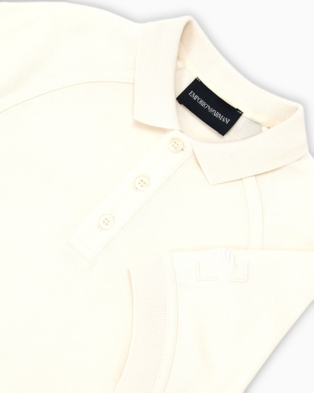 Armani Polo de punto con logotipo bordado En oferta