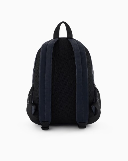 Armani Mochila de nailon con motivo integral de águila Rebajas