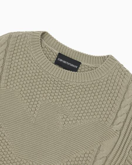 Armani Jersey con logotipo de águila en intarsia Los más vendidos