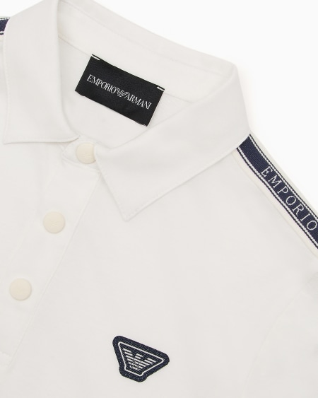 Armani Polo de punto Pima con cinta con logotipo Descuento