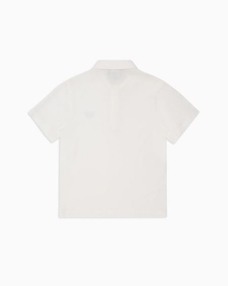 Armani Polo de punto Pima con cinta con logotipo Descuento