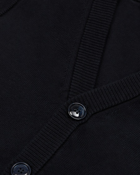 Armani Chaleco de punto con cuello de pico y botones Rebajas online