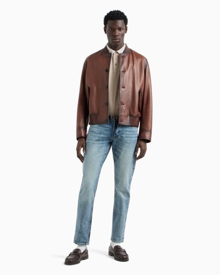 Armani Vaqueros J06 slim fit de denim lavado Rebajas top