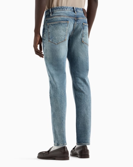 Armani Vaqueros J06 slim fit de denim lavado Rebajas top