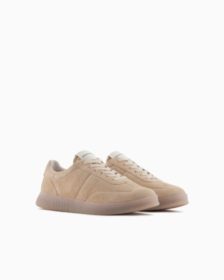 Armani Deportivas de ante con suela semitransparente COMPRAR AHORA