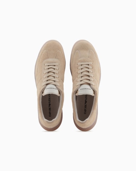 Armani Deportivas de ante con suela semitransparente COMPRAR AHORA