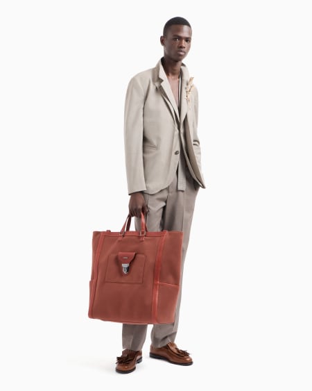 Armani Pantalones con pliegue de tela de lana fría tropical Envío internacional gratuito