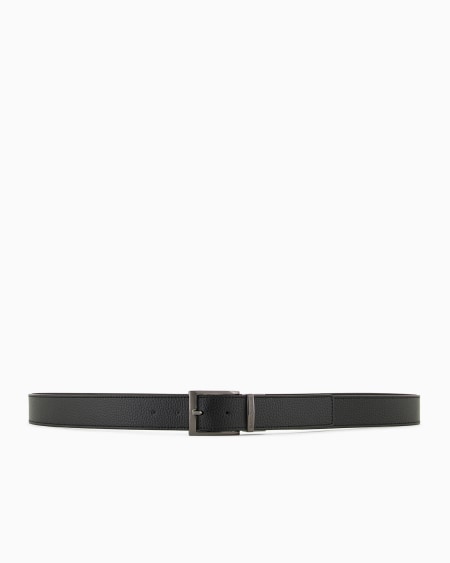 Armani Cinturón reversible de piel con estampado graneado Limitado a 3 días