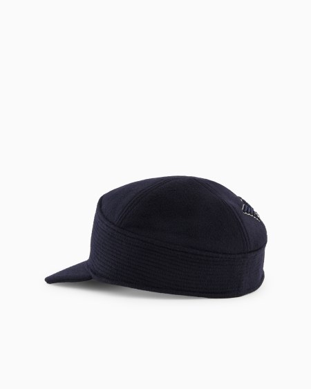 Armani Gorra en paño de lana con logotipo bordado En oferta