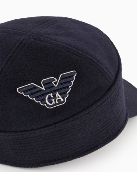 Armani Gorra en paño de lana con logotipo bordado En oferta