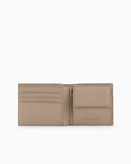 Armani Cartera con bolsillo monedero de piel abatanada Oferta exclusiva