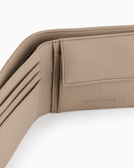 Armani Cartera con bolsillo monedero de piel abatanada Oferta exclusiva